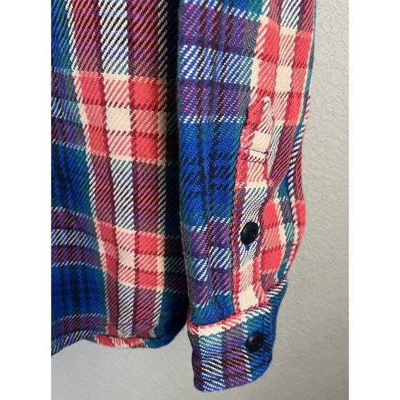 NWT! Outerknown Women's XS/S Blanket Shirt Button Down Organic Cotton Plaid - Picture 5 of 9